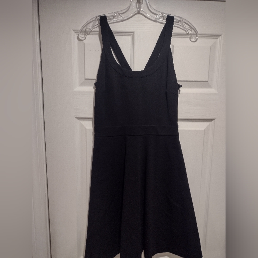 Black, a-line Banana Republic dress